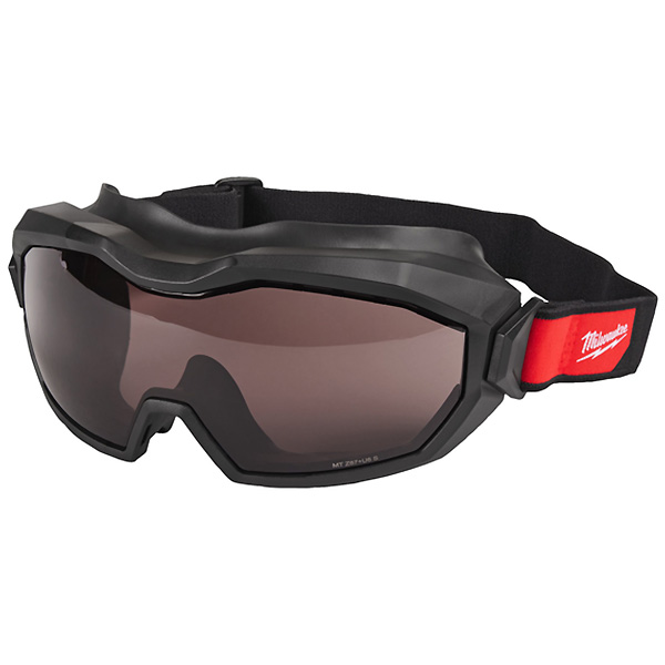 Milwaukee Occhiali di Protezione a Maschera Ventilati Lente Scura - MILWAUKEE